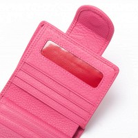 Женский кожаный кошелек Bright DR. BOND WS-415-1 plum-red