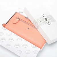 Женский кожаный кошелек Classik DR. BOND WMB-2M pink purple