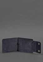 Мужское кожаное портмоне 10.0 зажим для денег темно-синий BN-PM-10-NAVY-BLUE