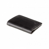 Кожаный мужской кошелек с RFID защитой Visconti tsc39 blk