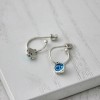 Серьги Скифская Этника Цефеида dark aquamarine 925