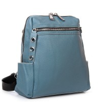 Женская кожаный рюкзак ALEX RAI 8781-9 blue