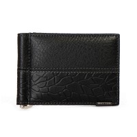 Мужской кожаный зажим для купюр BE BRETTON 168-L25A black