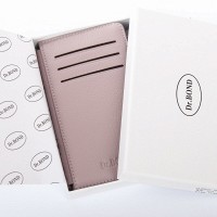 Женский кожаный кошелек Classik  DR. BOND WN-23-16 pink-purple