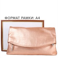 Женская кожаная сумка LASKARA lk-ds259-rose-gold