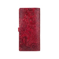 Тревел-кейс из кожи Hi Art TC-01 Crystal Red Mehendi Art