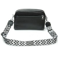 Женский молодежный кожаный клатч ALEX RAI 99092 black