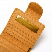 Женский кожаный кошелек Bright DR. BOND WS-415-1 yellow