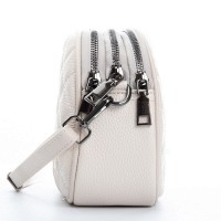 Женский молодежный кожаный клатч ALEX RAI 60065 white