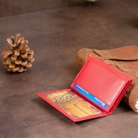 Женская кожаная визитница ST Leather 19214 Красная