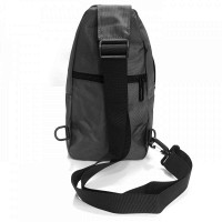 Мужская тканевая сумка-слинг Lanpad 83029 gray