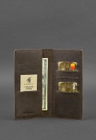 Кожаное портмоне-купюрник BlankNote 11.0 темно-коричневое BN-PM-11-O