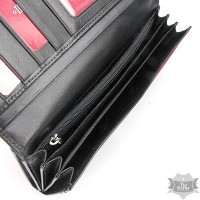 Женский кожаный черный кошелек Lison Kaoberg 94-575
