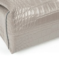 Женская кожаная сумка ALEX RAI 1561 grey croco