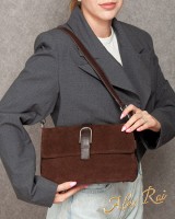 Женская замшевая сумка ALEX RAI 3002-9M brown