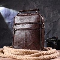 Мужская кожаная сумка через плечо Vintage 21276 