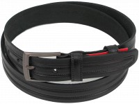 Мужской кожаный ремень под джинсы Skipper 1284-35