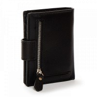 Женский кожаный кошелек Classik  DR. BOND WN-23-15 black