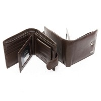 Мужской кожаный кошелек Classik dr.Bond M14 coffee