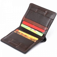 Мужское кожаное портмоне GRANDE PELLE 11328 Коричневое