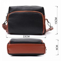 Молодежная женская кожаная сумка через плечо Vintage 22588