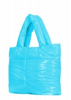 Дутая женская сумочка Poolparty fluffy-neon-blue