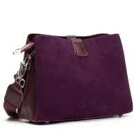 Женская замшевая сумка ALEX RAI 99119 bordo