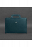 Женская кожаная сумка для ноутбука и документов BlankNote зеленая BN-BAG-36-MALACHITE