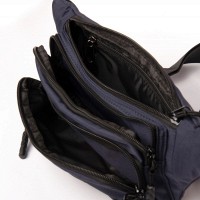 Мужская сумка на пояс Lanpad 35009 blue