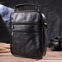 Мужская кожаная сумка через плечо Vintage 21396