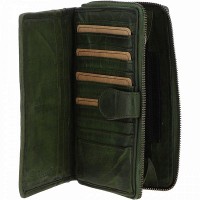 Женский кожаный кошелек Ashwood D84 Green