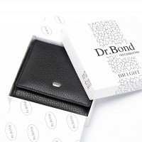 Женский кожаный кошелек Bright DR. BOND WS-219 black