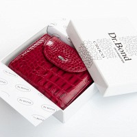 Женский лаковый кожаный кошелек PE DR. BOND PEW44-1 red