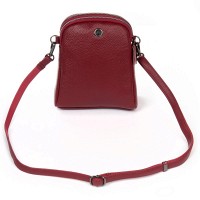 Молодежный клатч из кожи ALEX RAI 88089 bordo