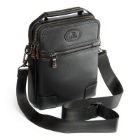 Мужская кожаная сумка через плечо BRETTON 5415-4-L black