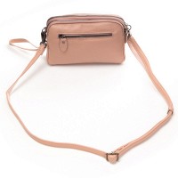 Женский молодежный кожаный клатч ALEX RAI 88085 pink