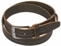 Кожаный мужской ремень Skipper 1137-38 коричневый ДхШ: 128х3,8 см.