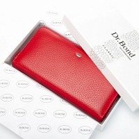 Женский кожаный кошелек Bright DR. BOND W201 red