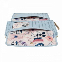 Английский женский кожаный кошелек Ashwood J54 WINTER SKY (Зимнее небо)