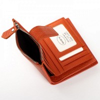 Женский кожаный кошелек Classik  DR. BOND WN-23-11 orange