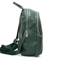 Женский кожаный рюкзак ALEX RAI 95518-9 green