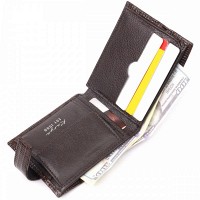 Мужской кошелёк из кожи KARYA 21036