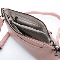Женский молодежный кожаный клатч ALEX RAI 3092 pink