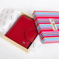 Женский кожаный кошелек Rainbow DR. BOND WRS-415-1 red