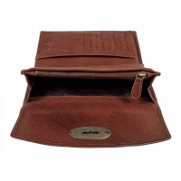 Английский женский кожаный кошелек Ashwood M05 COGNAC (Коньячный)