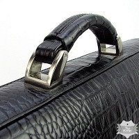Портфель кожаный мужской классический черный Desisan