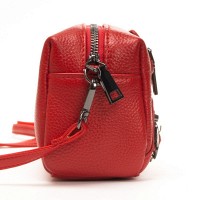 Женский молодежный кожаный клатч ALEX RAI 60072 red
