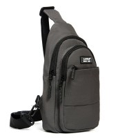 Мужская тканевая сумка-слинг Lanpad A4157 grey бол