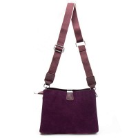 Женская замшевая сумка ALEX RAI 99119 bordo