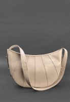 Женская кожаная сумка Круассан светло-бежевая BN-BAG-12-LIGHT-BEIGE